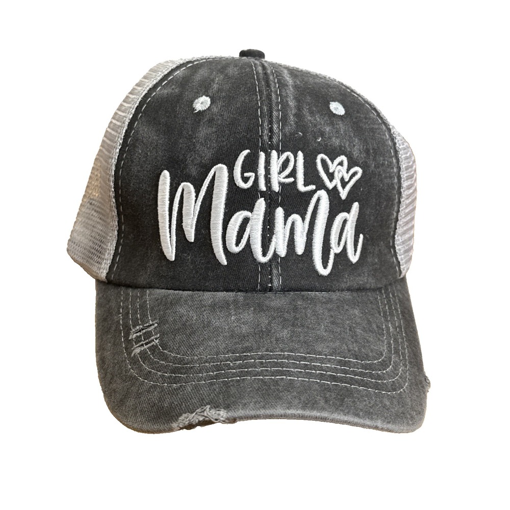 Women Mesh Back Ponytail Baseball Cap Polo Style Mesh Plain Adjustable Cap Grey